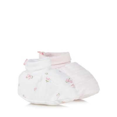Baby girls' pack of two booties